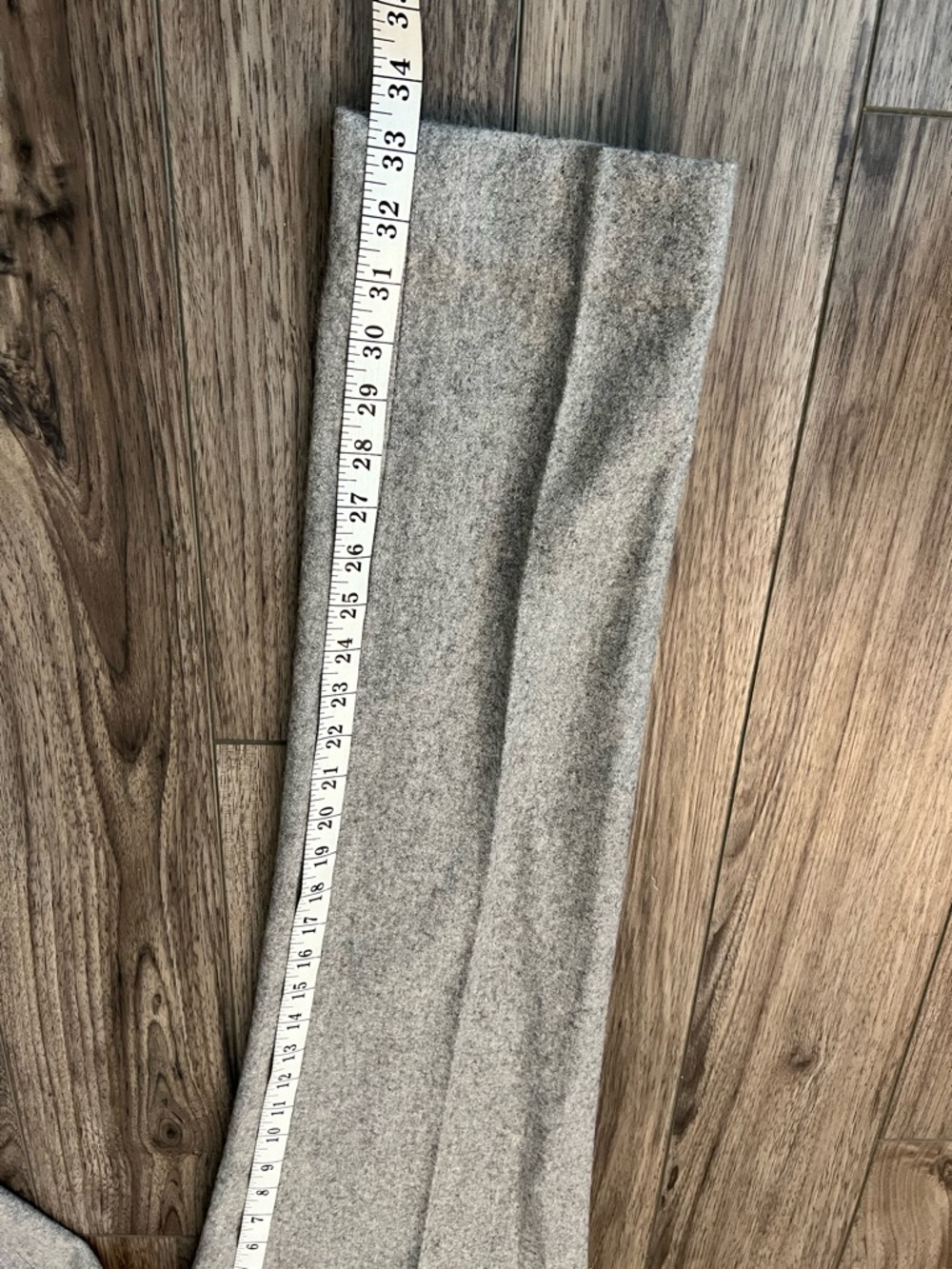 NWOT Luxire Men's Wool Charcoal Gray Dress Trousers w Side Tabs | Size 32x33.5 - Picture 6 of 6